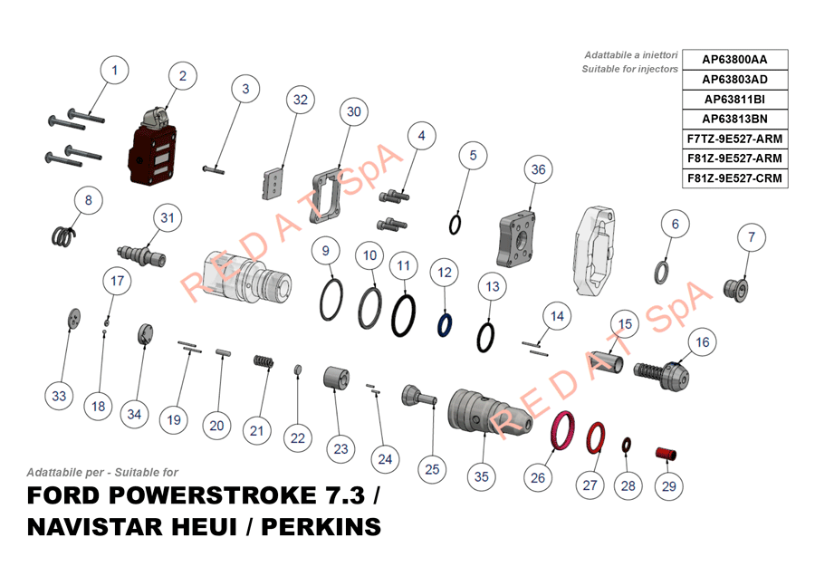 FORD POWERSTROKE 7.3 / NAVISTAR HEUI / PERKINS